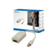 Logilink|||Adapter|Mini|DisplayPort|to|HDMI|with|Audio:|||Grey|||||A
