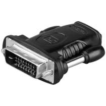 Goobay|||HDMI/DVI-D|adaptor,|nickel|plated|||HDMI|female|(Type|A)