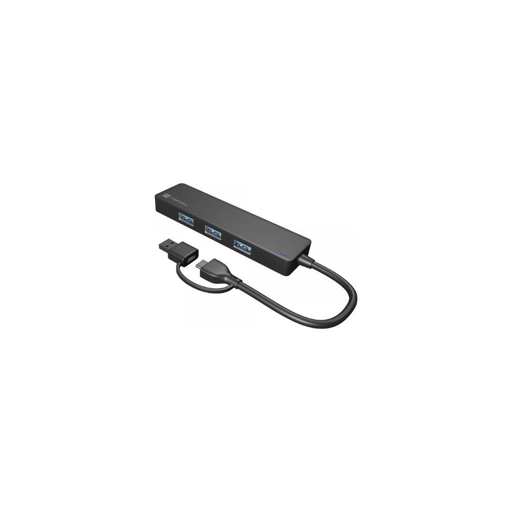 Natec|USB|3.0|HUB,|Mayfly,|4-Port,|Black|||Natec|||USB|3.0|HUB,