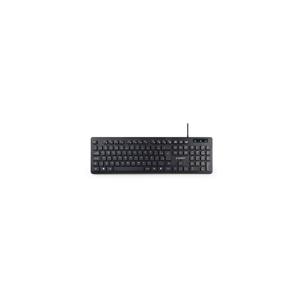 KEYBOARD MULTIMEDIA USB ENG/BLACK KB-MCH-04 GEMBIRD