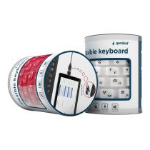 KEYBOARD FLEXIBLE USB ENG/BLACK KB-109F-B GEMBIRD