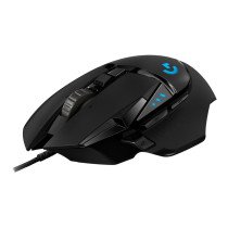 LOGITECH G502 Corded Gaming Mouse - HERO - BLACK - USB - EER2