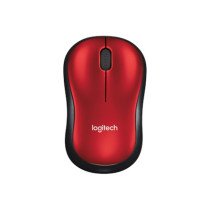 MOUSE USB OPTICAL WRL M185/RED 910-002237 LOGITECH