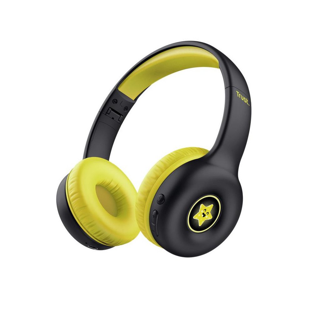 HEADPHONES WRL NOUNA KIDS/BLACK 25405 TRUST