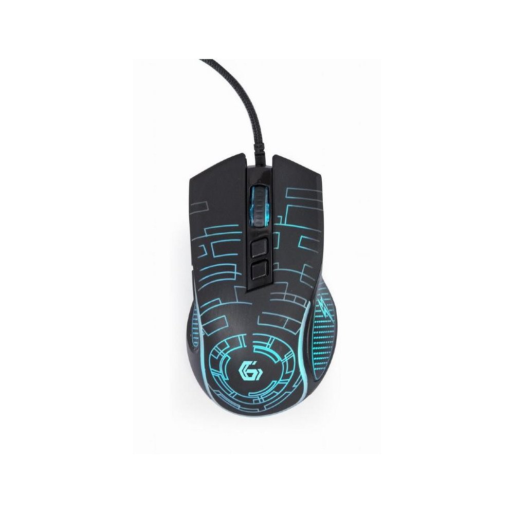 MOUSE USB OPTICAL GAMING/BLACK MUSG-RGB-01 GEMBIRD