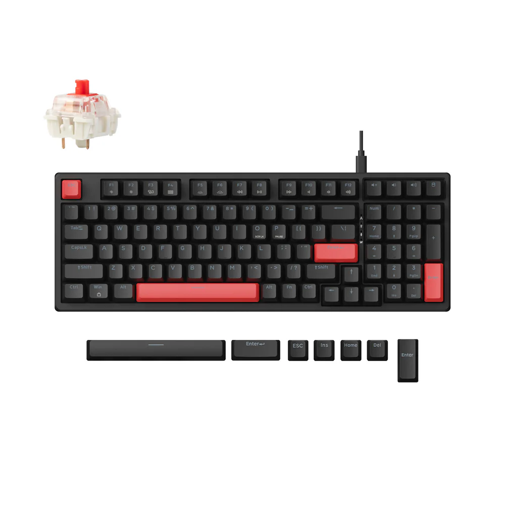 Keychron|Lemokey|X5|-|US|Layout|-|Linear|Red|Switches|(X5-A1)