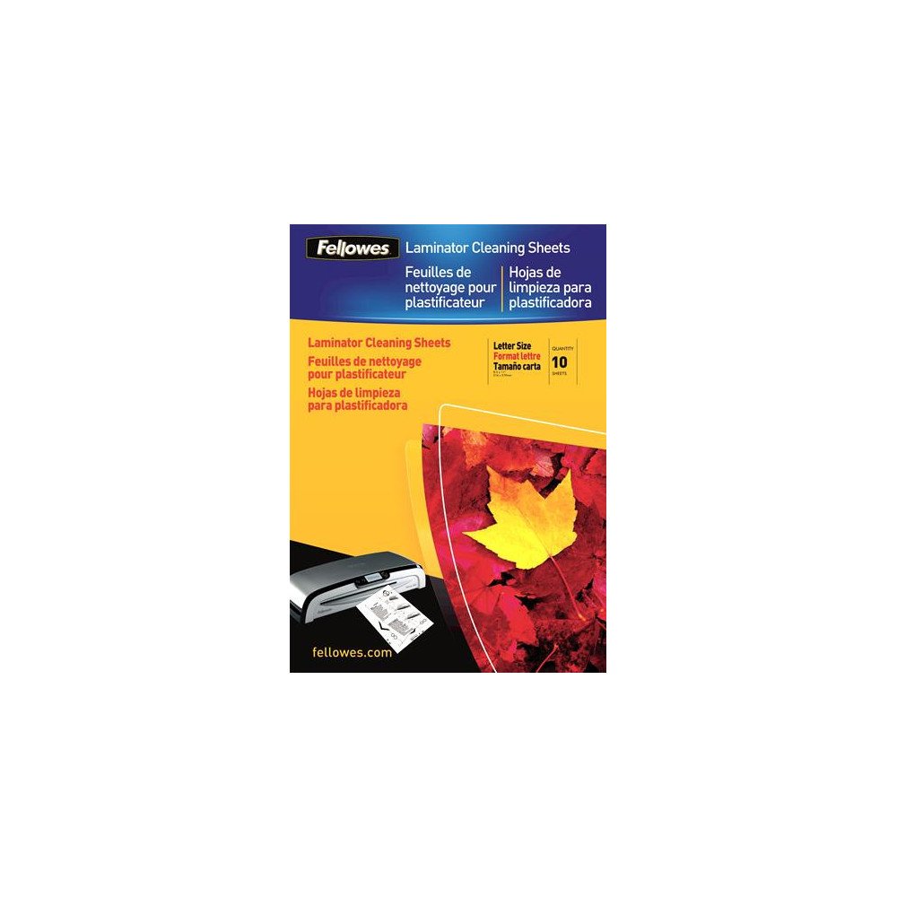 LAMINATOR ACC CLEANING SHEET/10PCS 5320604 FELLOWES