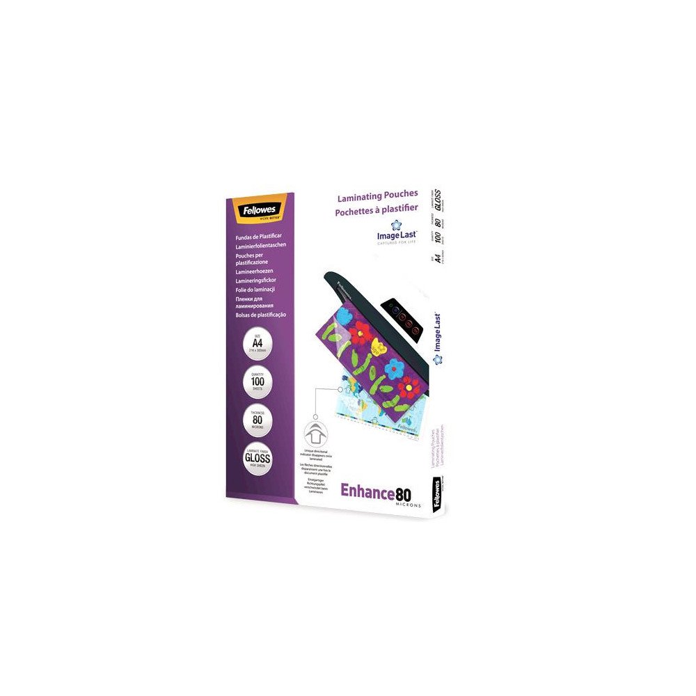 LAMINATOR POUCH IMAGELAST/A4 80 100PCS 5306114 FELLOWES