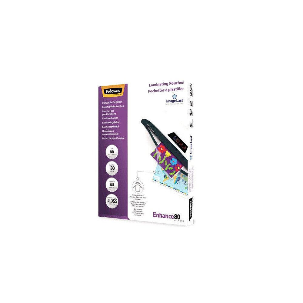 LAMINATOR POUCH IMAGELAST/A5 80 100PCS 5306002 FELLOWES