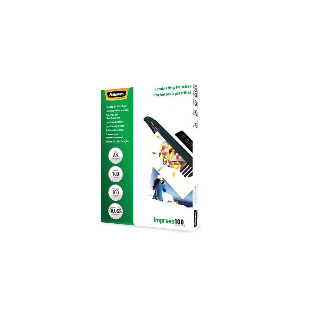 LAMINATOR POUCH GLOSSY/A4 100 100PCS 5351111 FELLOWES