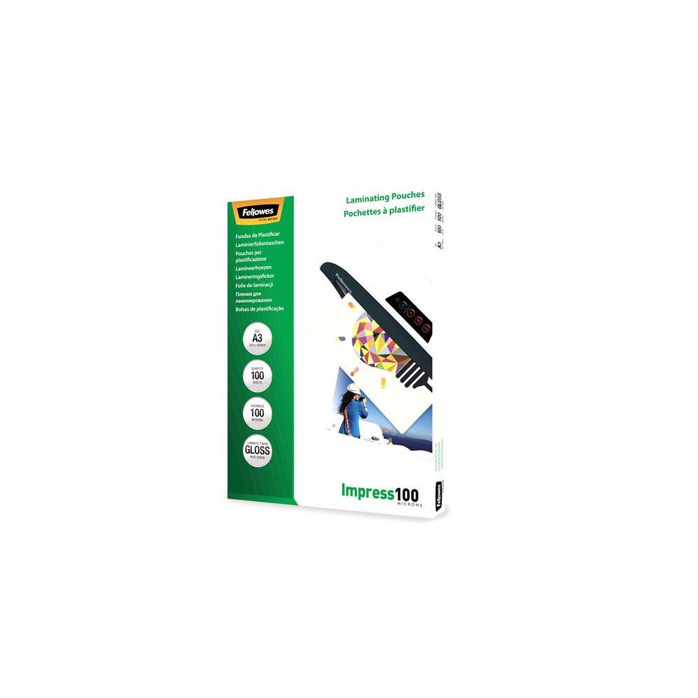 LAMINATOR POUCH GLOSSY/A3 100 100PCS 5351205 FELLOWES