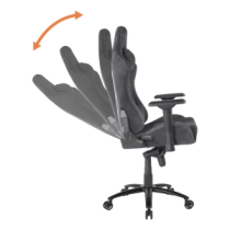 Deltaco DC430 Alcantara Fabric Dark Gray (Pilka Medžiaginė) Kėdė