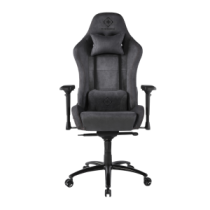 Deltaco DC430 Alcantara Fabric Dark Gray (Pilka Medžiaginė) Kėdė