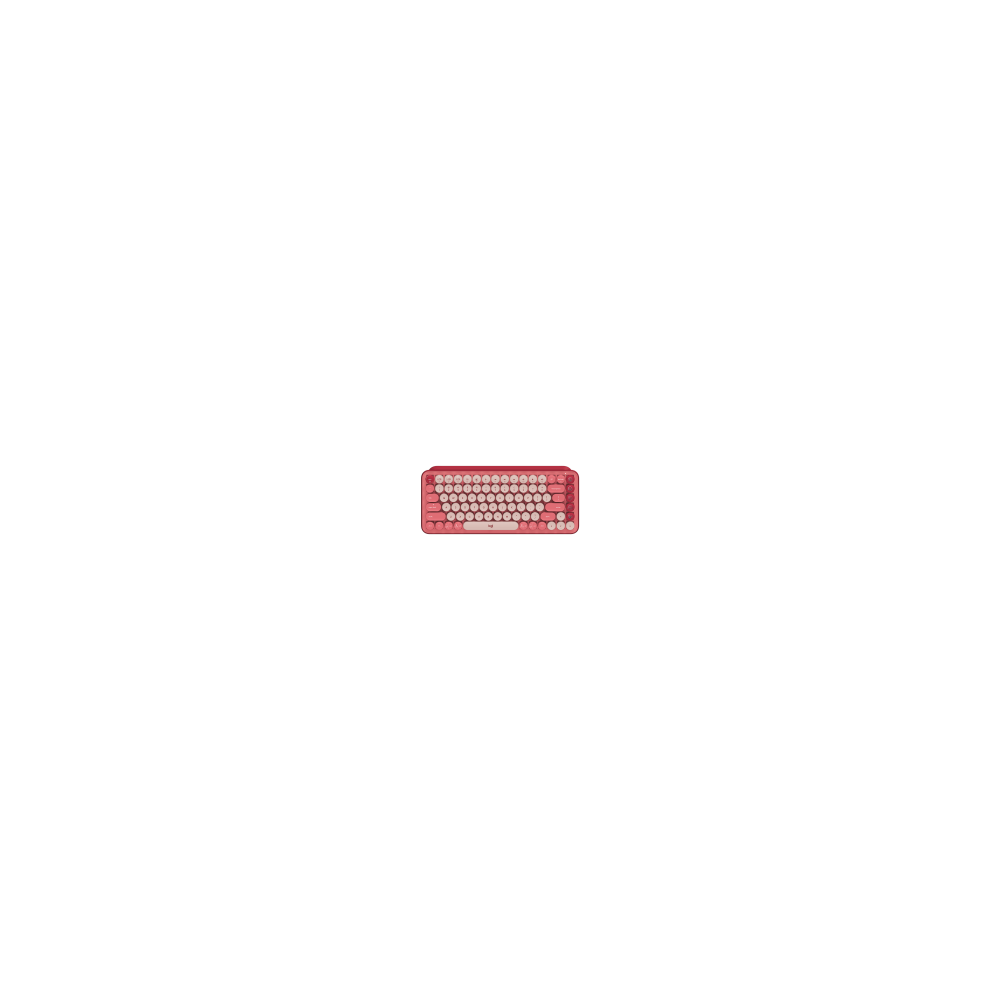 LOGITECH|POP|Keys|Wireless|Mechanical|Keyboard|With|Emoji|Keys|-|-|-