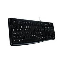 LOGITECH K120 Corded Keyboard - BLACK - USB - GREEK