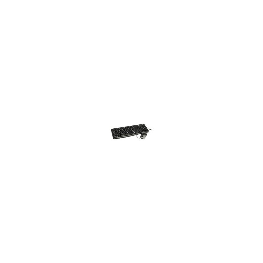 LOGITECH MK120 Corded Combo - BLACK - USB - GREEK