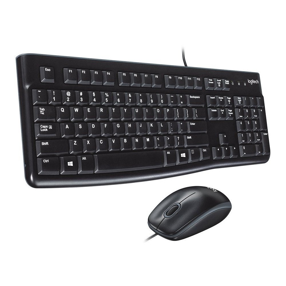 LOGITECH MK120 Corded Combo - BLACK - USB - HRV-SLV-SRB