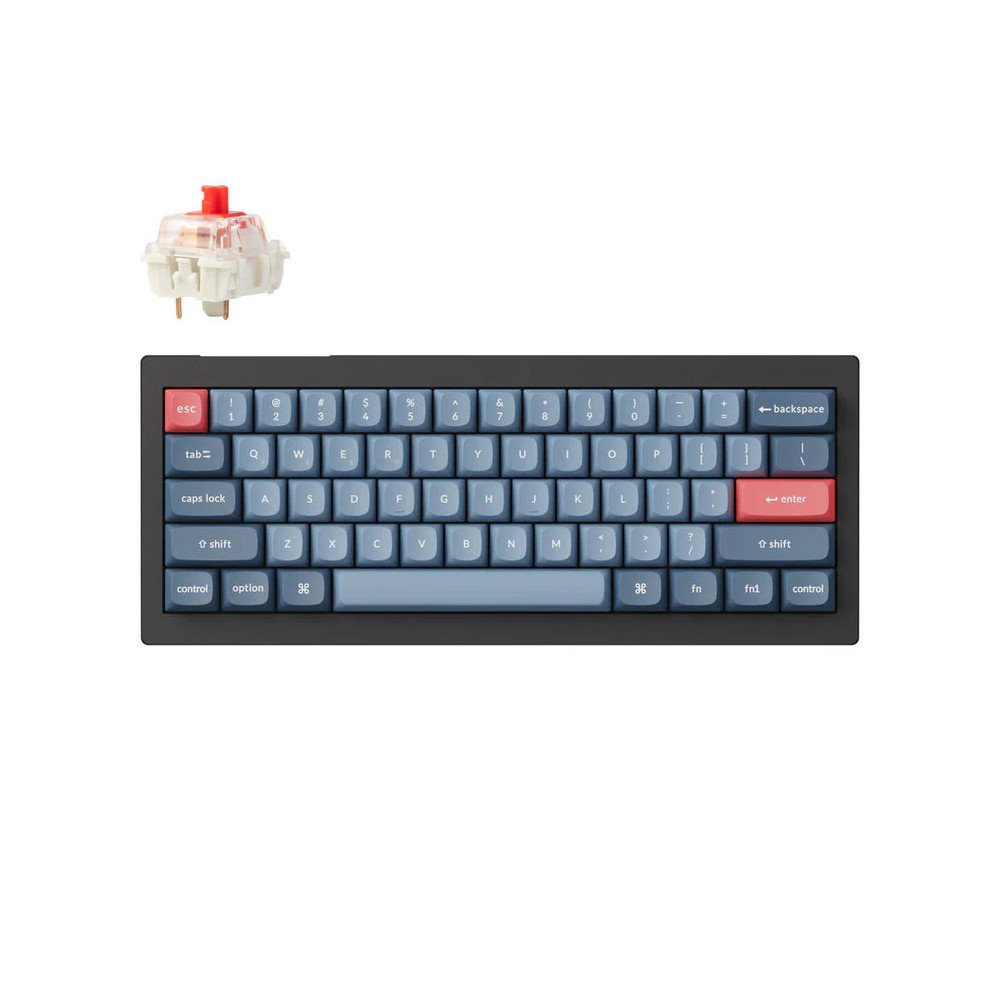 Belaidė Žaidimų Klaviatūra Keychron V4 MAX QMK (Carbon Black) -