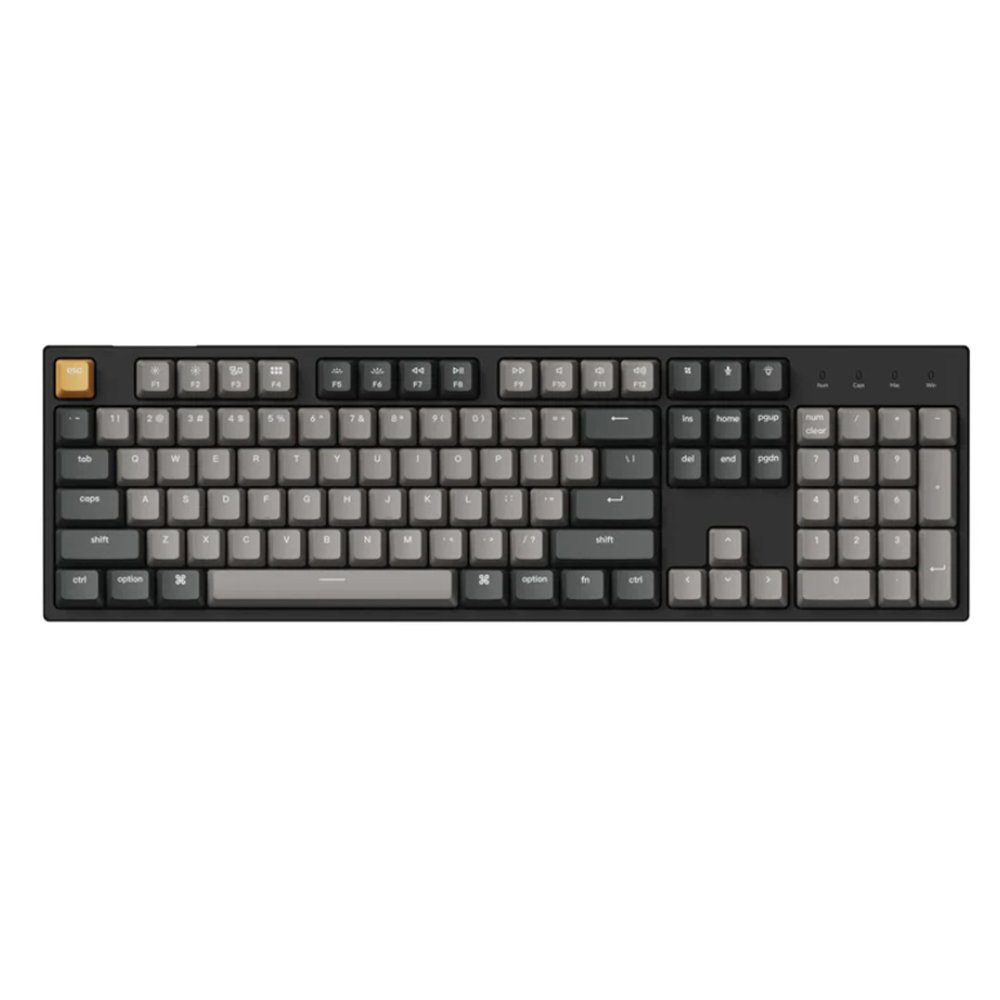 Klaviatūra Keychron C2 Pro V2 (Juoda) - Gateron G Pro Red switches