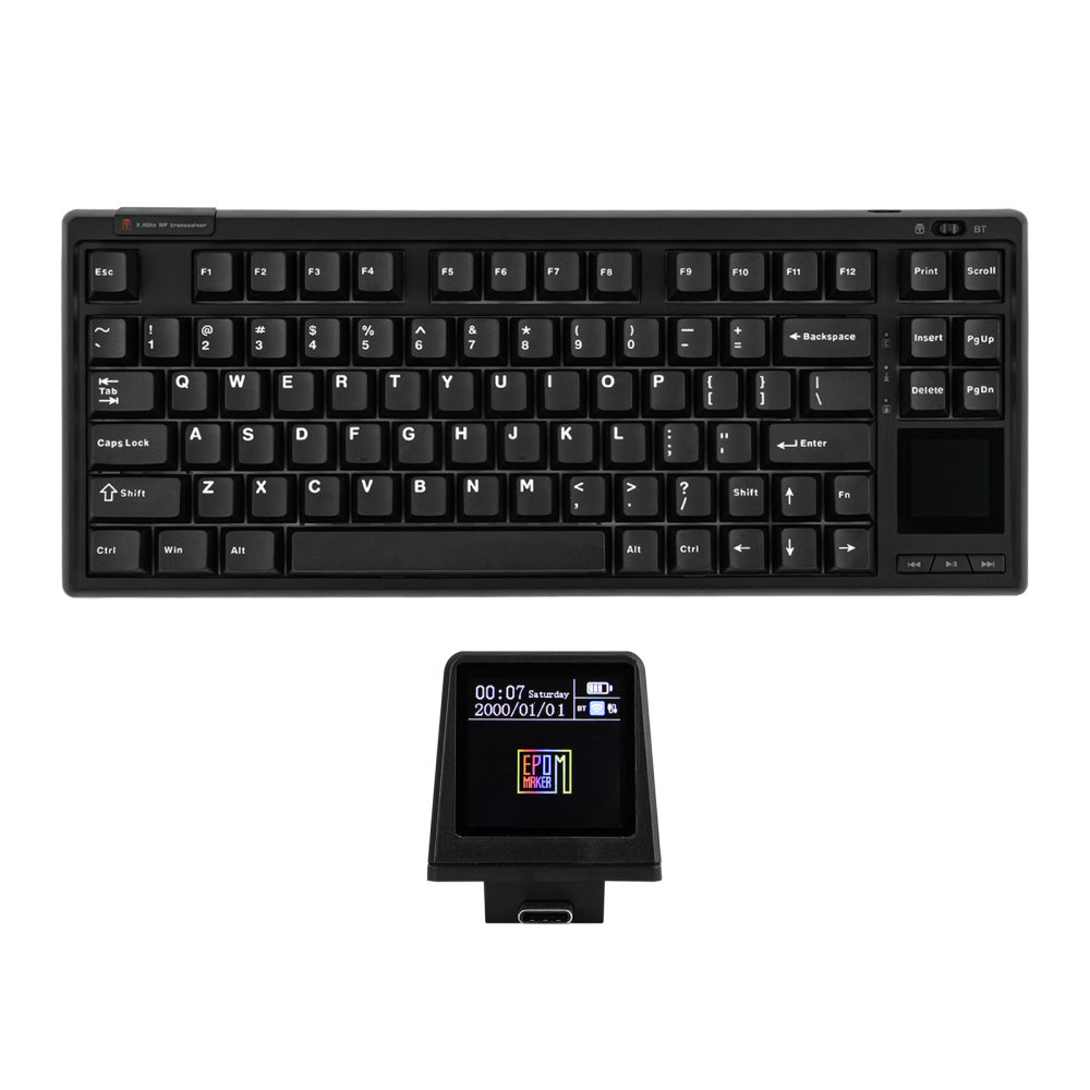 Klaviatūra Epomaker RT80 (Juoda) - Wisteria Linear Switches