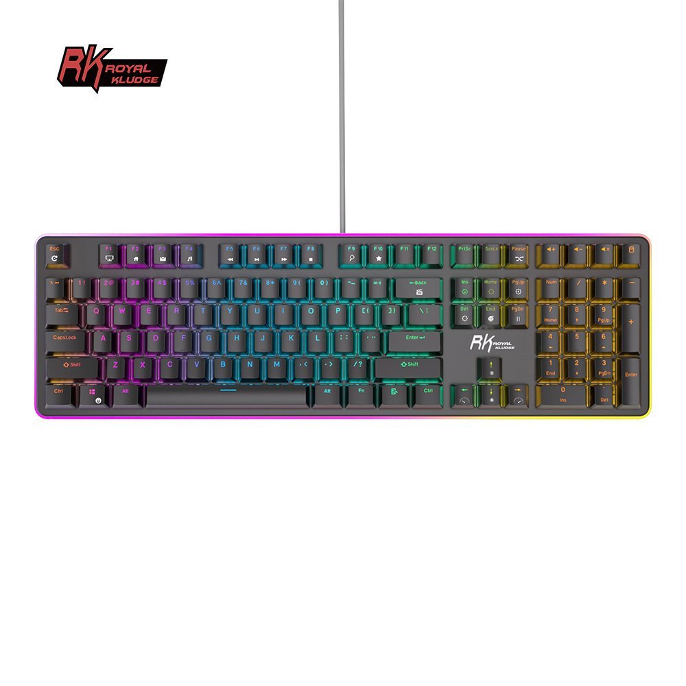 Klaviatūra Royal Kludge RK918 (Juoda) - RK Blue switches