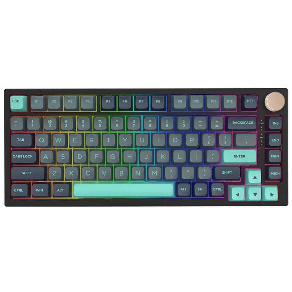 Klaviatūra VGN N75 (Pilka/Mėlyna) - Silver switches