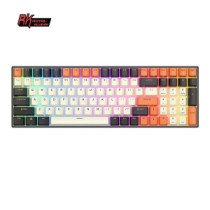 Klaviatūra Royal Kludge RK100 (Juoda/Oranžinė) - RK Brown switches