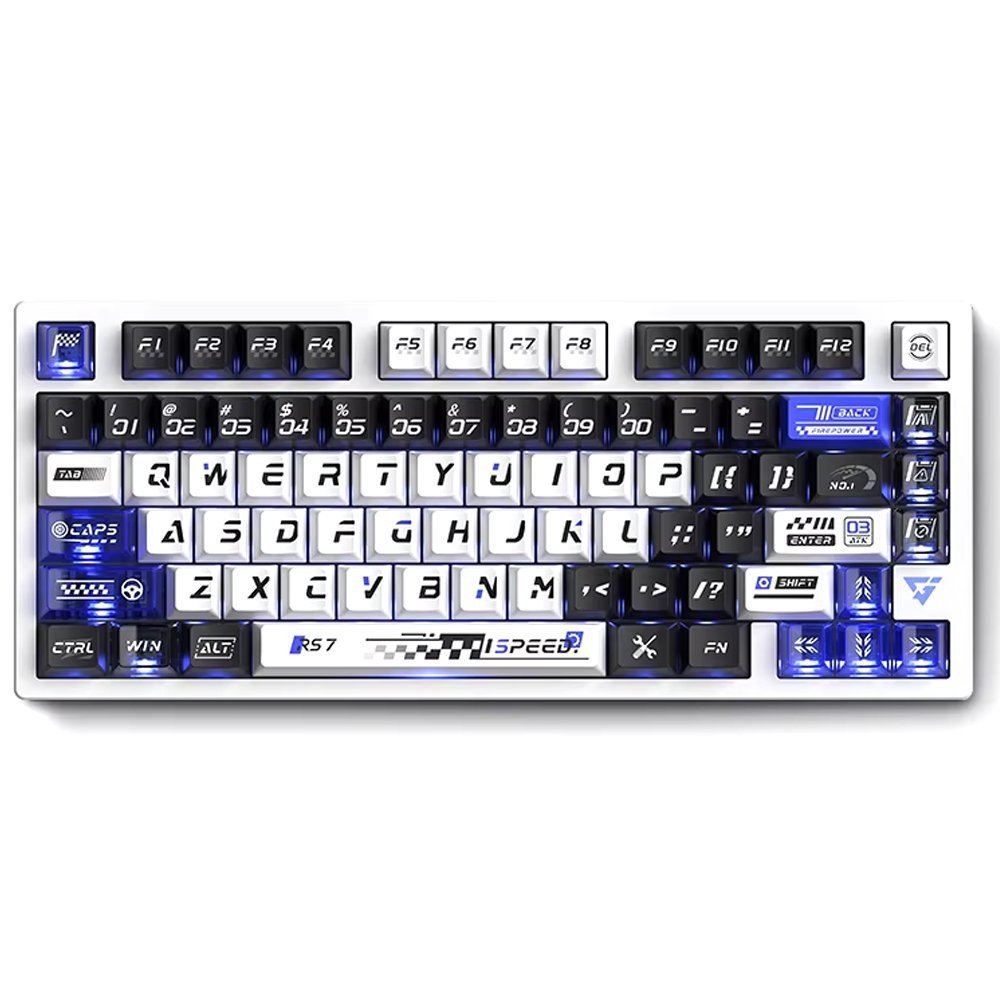 Klaviatūra ATK RS7 (Balta) - Gateron Jade Magnetic Switches