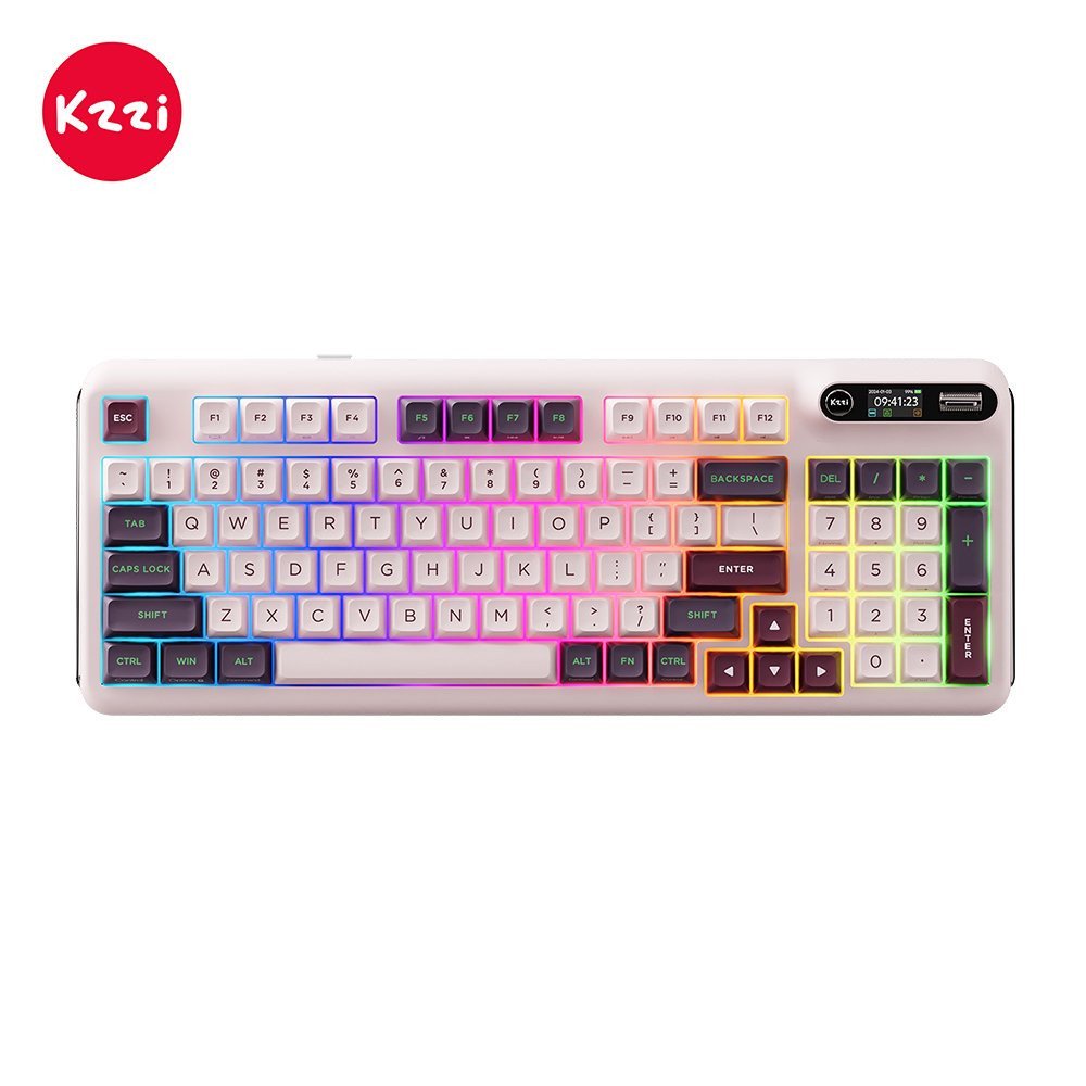 Klaviatūra Royal Kludge KZZI Z98 (Nezuko Purple) - Resilient Switches