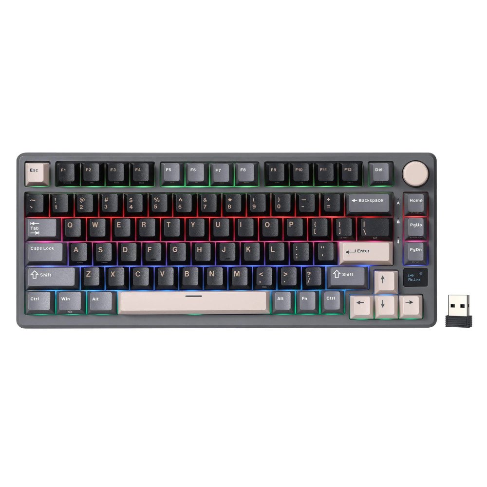 Klaviatūra Royal Kludge RK M75 (Phantom) - RK Silver switches