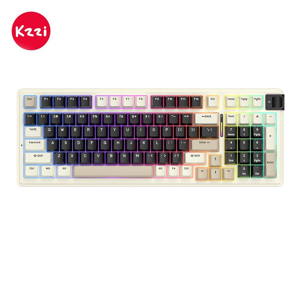 Klaviatūra Royal Kludge KZZI K98 (Meteorite Grey) - Rainbow Switches