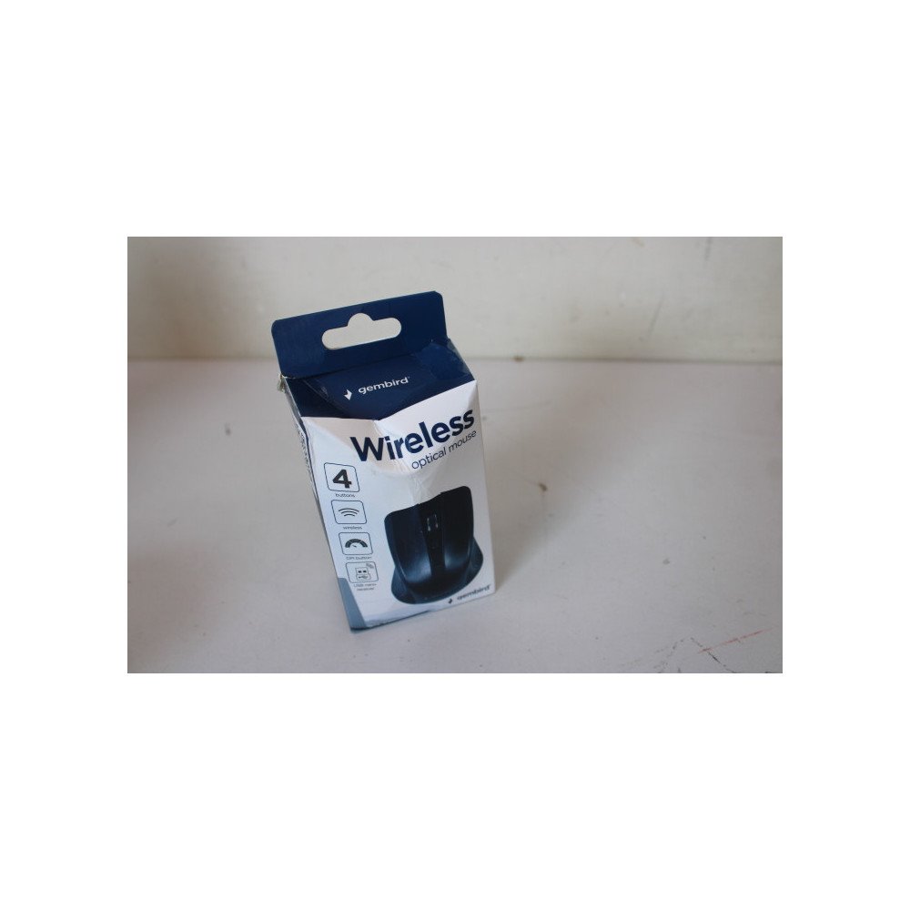SALE OUT. Gembird MUSW-4B-04 Wireless optical Mouse, Black|Gembird