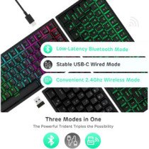 Royal Kludge RK84 RGB Wireless - US layout - Brown Tactile Switches -