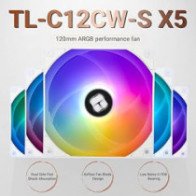 Thermalright TL-C12CW-S X5 PWM ARGB White 5vnt. (120mm) (Balti)