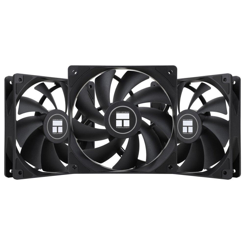 Thermalright TL-C12C X3 PWM Black 3vnt. (120mm) (Juodi) Ventiliatoriai
