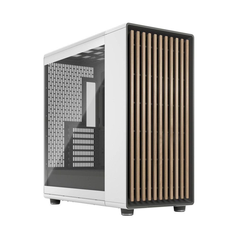 Fractal Design Computer Case|North XL|Chalk White TG Clear|ATX|Power