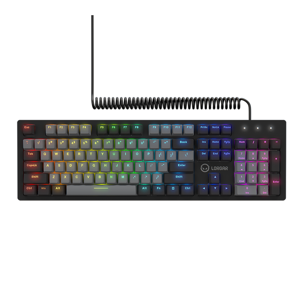 LORGAR Azar 514, Wired mechanical gaming keyboard, RGB backlight