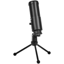 LORGAR Voicer 521, Gaming Microphone, Black, USB condenser mic with
