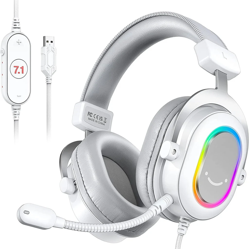 FIFINE AmpliGame H6 White (Baltos) Žaidimų Ausinės