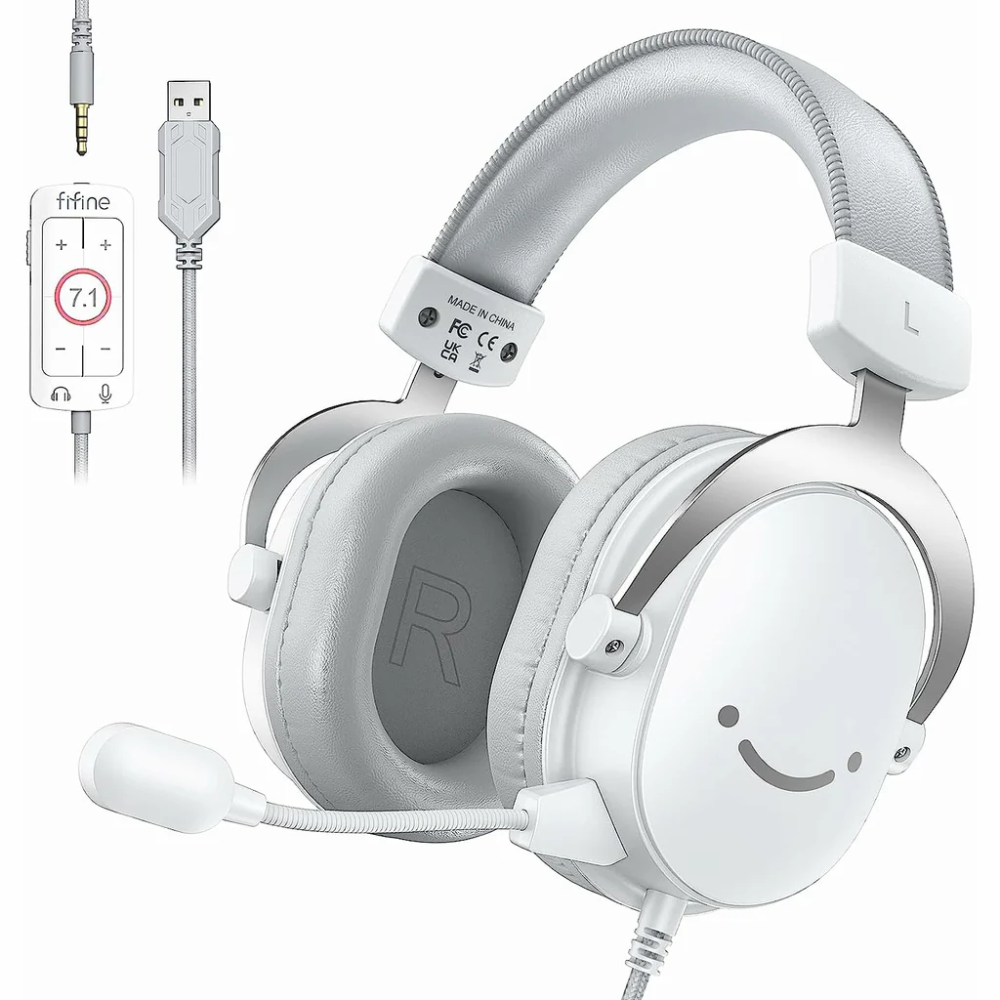 FIFINE AmpliGame H9 White (Juodos) Žaidimų Ausinės