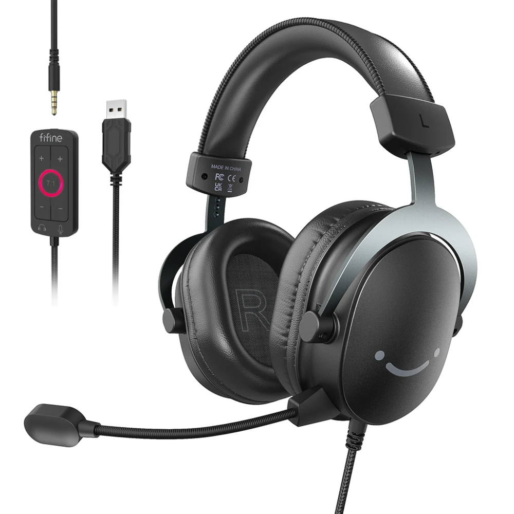 FIFINE AmpliGame H9 Black (Juodos) Žaidimų Ausinės