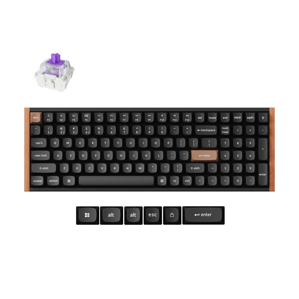 Keychron K4 HE Wireless (K4H-F1) - US Layout - Hot-Swappable Gateron