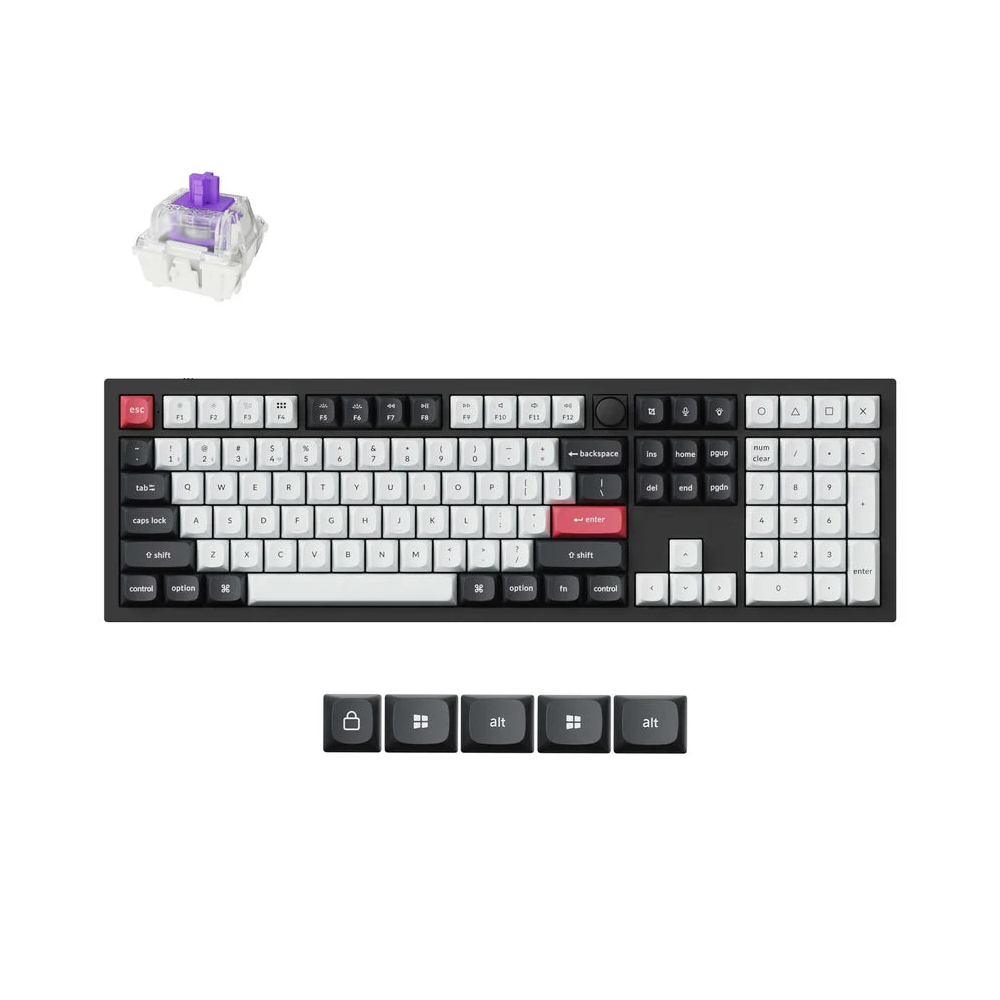 DĖMESIO! PAŽEISTA PAKUOTĖ! Keychron Q6 HE Wireless (Q6H-M1) - US