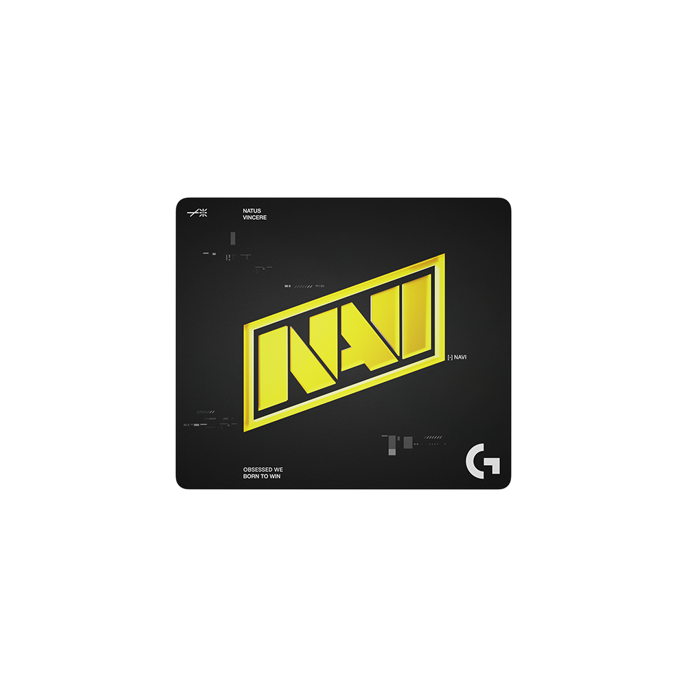 NAVI Mousepad (L 460 x 400 x 3mm) (Juodas) Pelės Kilimėlis