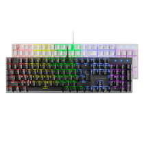 Mars Gaming MK422 – RGB full‑size mechaninė klaviatūra su Blue
