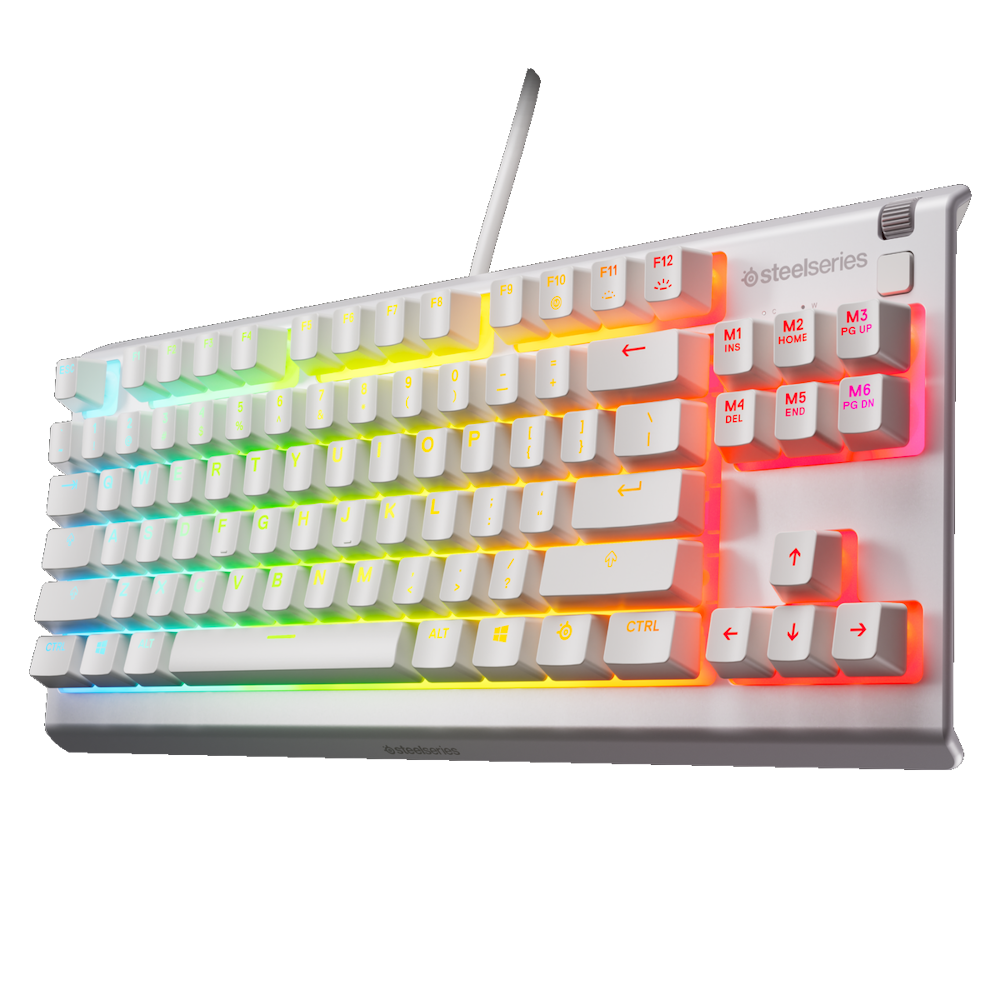 SteelSeries Apex 3 TKL - US layout - Membrane - White (Balta)