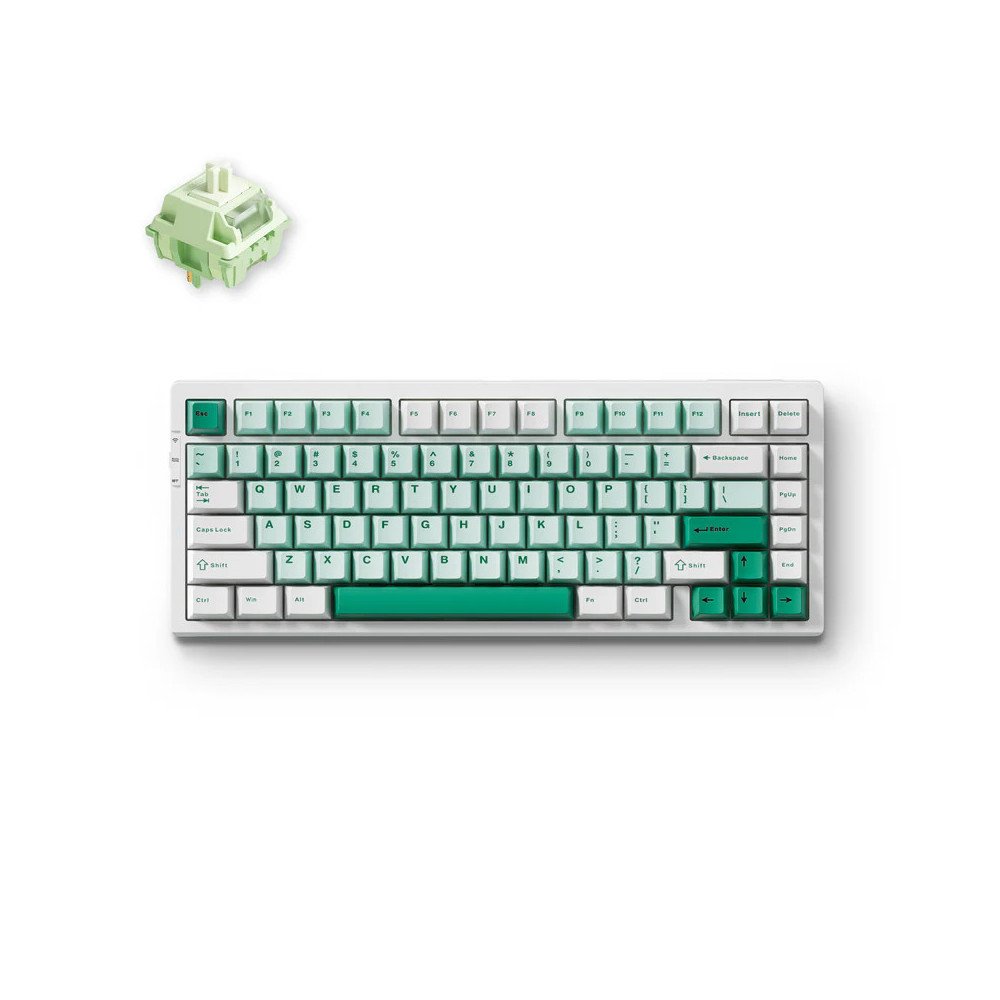 Klaviatūra MCHOSE G75 PRO (Balta/Žalia) - MCHOSE Matcha Latte V2