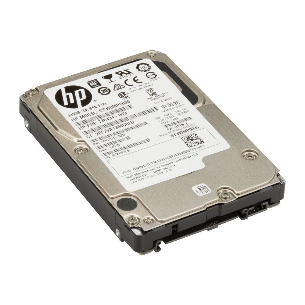 HP 300GB 15k RPM SAS SFF Hard Drive
