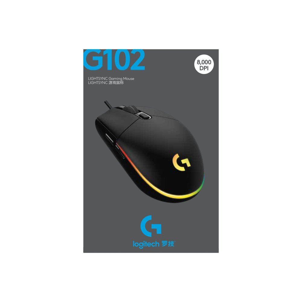 LOGI G102 LIGHTSYNC - BLACK - EER