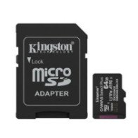 MEMORY MICRO SDXC 64GB UHS-I/W/ADAPTER SDCS3/64GB KINGSTON